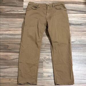 Mavi Zach Straight Leg Pants Mens 34x30 Brown Stretch Twill Lightweight